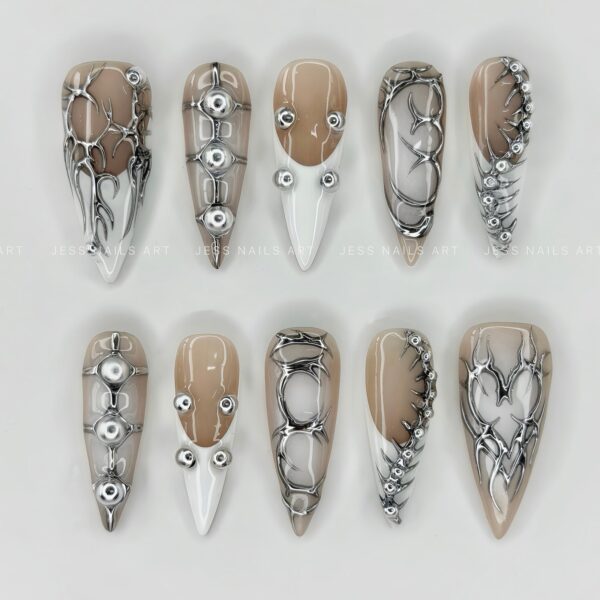 Nude System press-on nails by Jess Nailbox