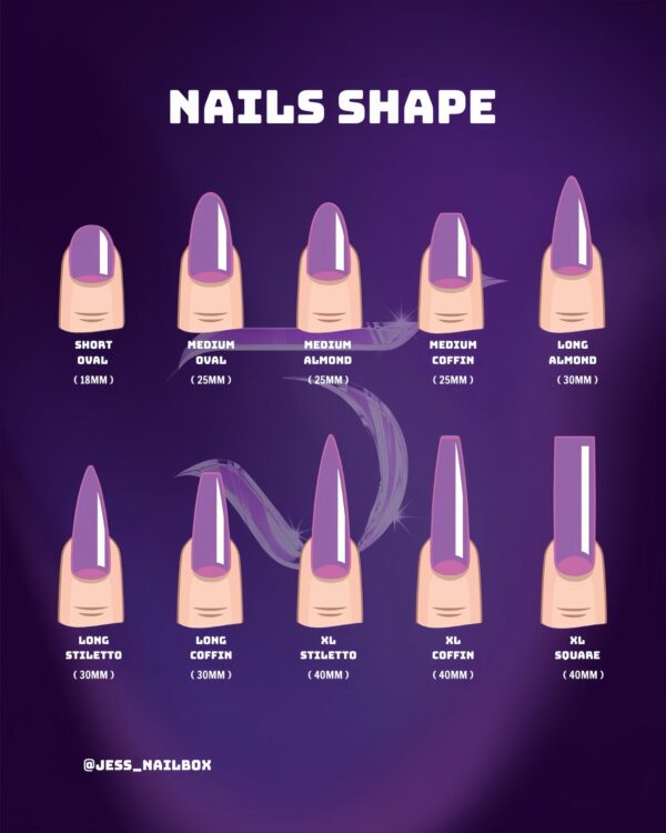Sunset Bloom press-on nails by Jess Nailbox