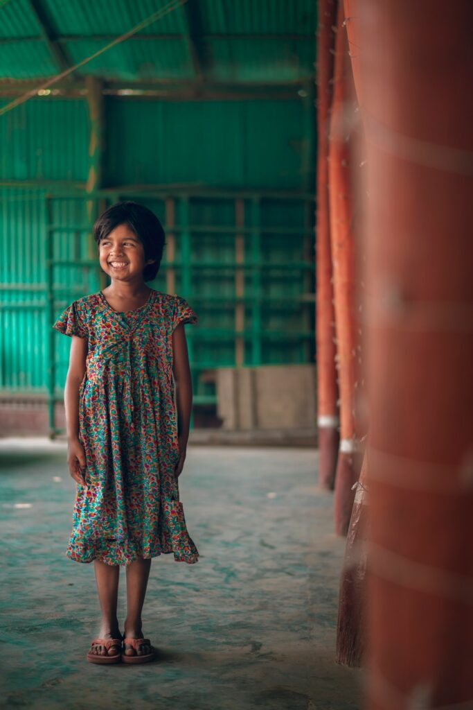 Đầm trẻ em tay ngắn